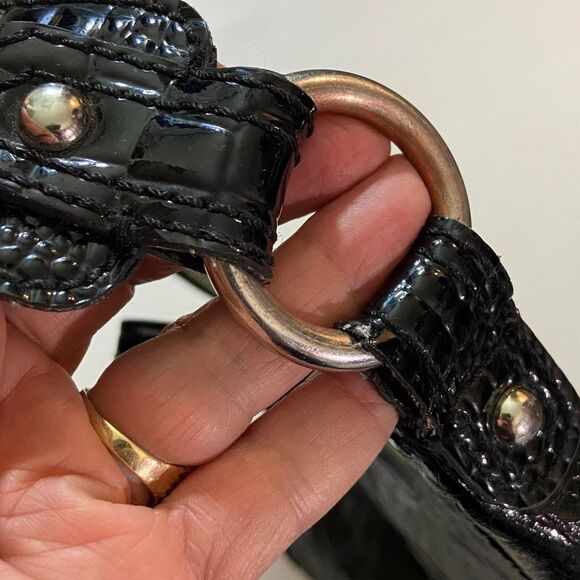 Vintage Guess Est 1981 Black Shoulder Women Bag - Picture 10 of 16